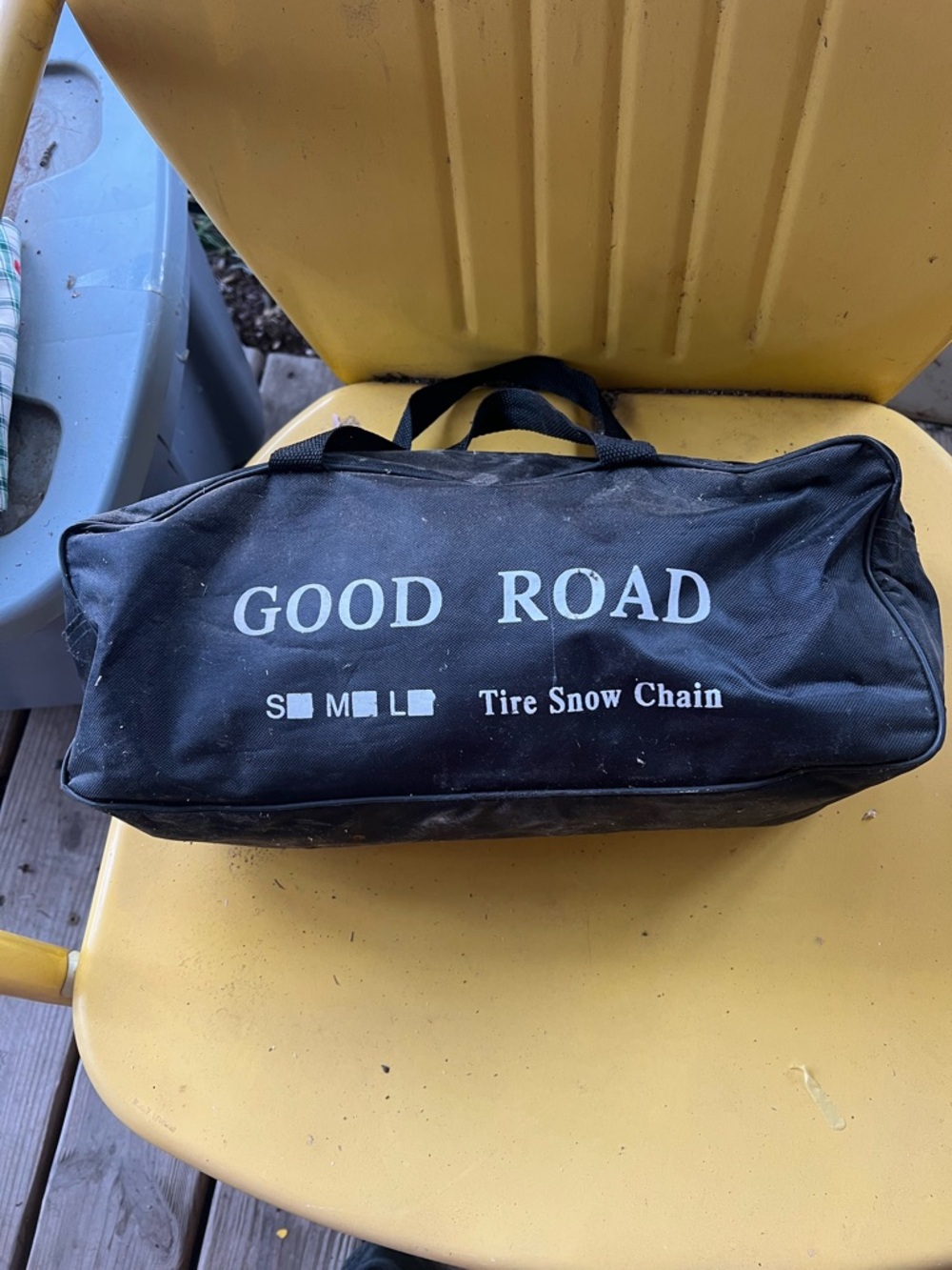 Black Tire Snow Chain Carry Bag